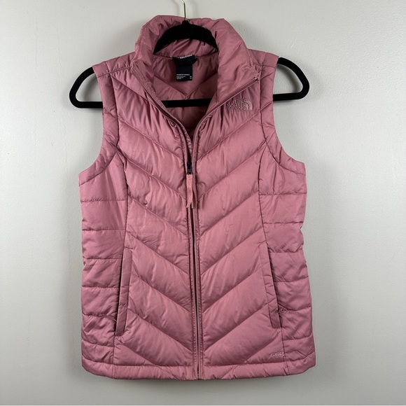 The North Face Jackets & Blazers - The North Face 550 Vest XS Pink Puffer Warm Full Zip